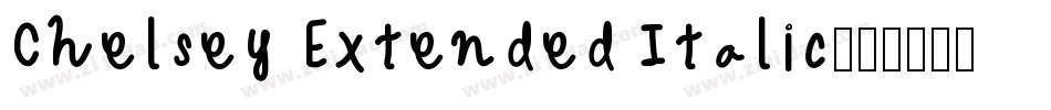 Chelsey Extended Italic字体转换
